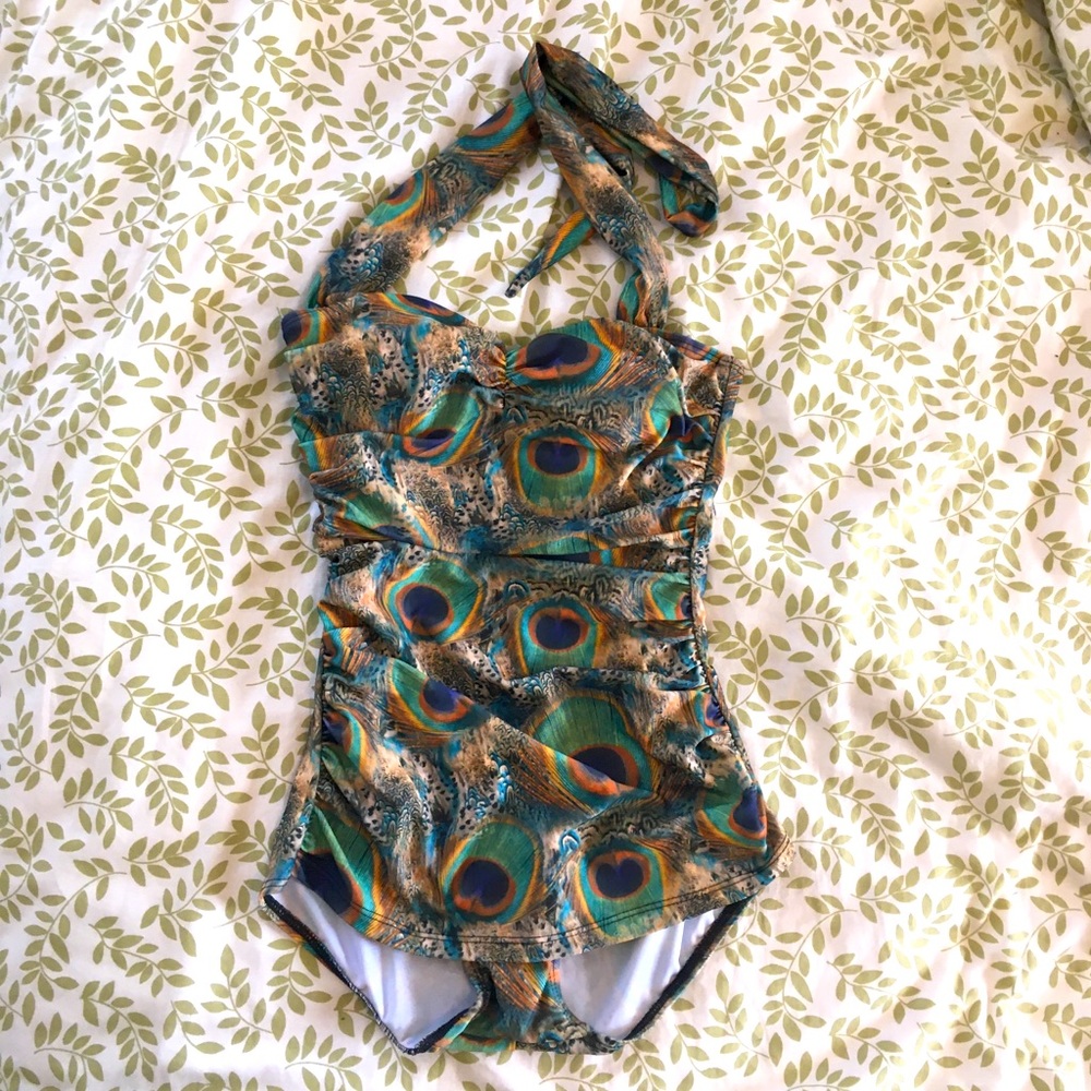 Esther Williams peacock suit NWOT